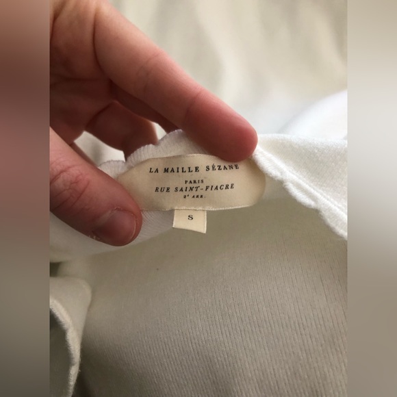 Sezane NWOT cream dress - Picture 1 of 3